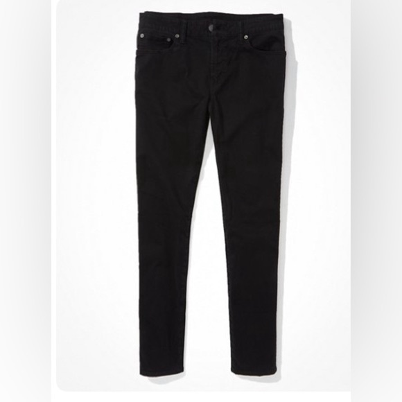 American Eagle‎ Flex Soft Twill Skinny Pant in Black size 28x32 - Picture 1 of 7